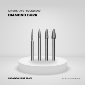 diamond burr taper shape / round end